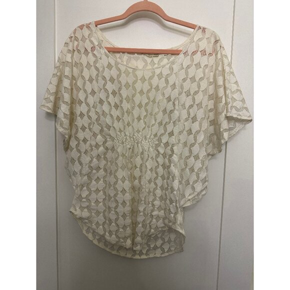 Vintage Anthropologie “The Addison Story” Flutter Sleeve Boho Top, Size Small - Picture 1 of 8